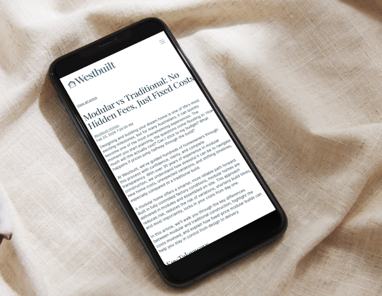 Westbuilt blog writing